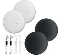 airtag air tag airtags smart tracker tags tile airtag apple gps tracker tag with Find My App finder 1/2/4 White&Black (iOS Only) (4-White-Brack)