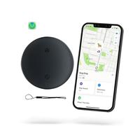 airtag air tag airtags smart tracker tags tile airtag apple gps tracker tag with Find My App finder 1/2/4 White&Black (iOS Only) (1-Brack)
