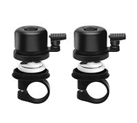 Airtag Bike Bell for Apple Airtag,Hidden in the Bell Mount,Bicycle Anti-theft Device,Suitable for Children's Bikes, Road Bikes, Mountain Bikes, Electric Bicycle,Black (2Pcs)