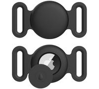Airtag Case for Dog Collar Holder, 2Pack Silicone Protective Case for Dog Collar Cat Loop Holder, Cover for Apple Air Tag GPS Tracking Finder Accessories