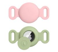 Airtag Case for Dog Collar Holder, 2Pack Silicone Protective Case for Dog Collar Cat Loop Holder, Cover for Apple Air Tag GPS Tracking Finder Accessories