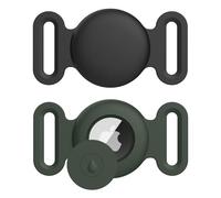 Airtag Case for Dog Collar Holder, 2Pack Silicone Protective Case for Dog Collar Cat Loop Holder, Cover for Apple Air Tag GPS Tracking Finder Accessories