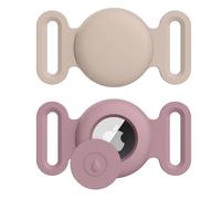 Airtag Case for Dog Collar Holder, 2Pack Silicone Protective Case for Dog Collar Cat Loop Holder, Cover for Apple Air Tag GPS Tracking Finder Accessories