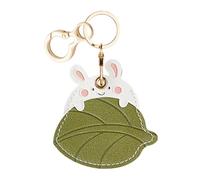 Airtag Case with Key Ring, Scratch Resistant and Anti-Lost Design for Apple Air Tags-Leather Holder Case with Keychain for Keys, Handbag, Dog Collar, Luggage