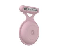 AirTag Case with Safety Pin | Attach Hidden in Toddler, Kid and Elderly Dress | Upgraded Waterproof, Anti-Lost & Dustproof Design | AirTag 2021 Compatible (Pink - 1 Pack)