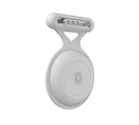 AirTag Case with Safety Pin | Attach Hidden in Toddler, Kid and Elderly Dress | Upgraded Waterproof, Anti-Lost & Dustproof Design | AirTag 2021 Compatible (White - 1 Pack)