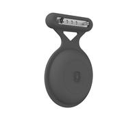 AirTag Case with Safety Pin | Attach Hidden in Toddler, Kid and Elderly Dress | Upgraded Waterproof, Anti-Lost & Dustproof Design | AirTag 2021 Compatible (Gray - 1 Pack)