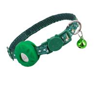 Airtag Cat Safety Collar with Apple AirTag Holder, Cute GPS Cat Collar with Bell, Lightweight Collar for Cat Girl Boy Cat, Kitten and Puppy