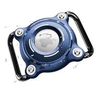 Airtag Dog Collar Holder | Air Tag Dog - Air Tag. Holder for Pet Collar Waterproof with Removable Loop, Durable, Lightweight, Compact Size for Width 3cm/ Thick 4.5mm (TPU Blue, 1)