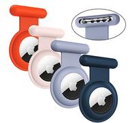 Airtag Holder for Kids Hidden-4 Pack Apple Airtag Holder, Kids GPS Tracker Case, The Hidden Air Tags with Pin, Suitable for Children, Elderly, Backpack, Luggage