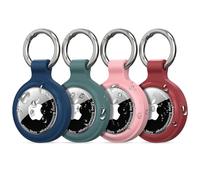 AirTag Holder Keyring, 4-Pack IP67 Waterproof Case for Apple AirTag 1 & 2
