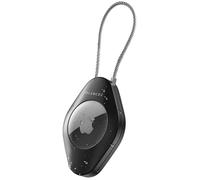 Airtag Holder with Wire Cable - Waterproof Keyring Case for Apple AirTag. Secure, Scratch Resistant, Accessory for Keys, Luggage