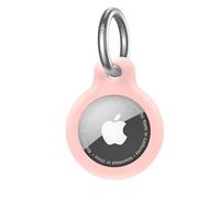 AirTag Secure Holder Case with Key Ring, Silicone Protective Case for AirTags, Waterproof Portable Keyring Cover for Key,Bag,Luggage,Anti-Lost and Scratch-Resistant Design
