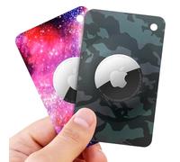 Airtag Wallet Holder, 2 Pack Ultra Thin Airtag Card Case for Apple AirTag, Lightweight Air tag Holder for Wallet, Purse, Handbag, Keys, Clutch Bag