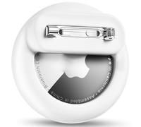 AirTags-1 Pack Apples Kids Hidden Case,for Apple AirTags Holder Tracker with Safety Pin, Anti-Lost for Kids, Baby, Elderly, Luggage, Shoe, Clothes, Backpack - White