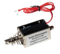 AIRTAK DC12V 2A Push-Pull Solenoid Actuator, Electromagnet with 45N Force and Stroke 15Mm, for Automotive Systems, Appliances, Hvac Control and Industrial Locking Mechanisms.