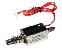 AIRTAK DC12V 600MA Push-Pull Solenoid Actuator, Electromagnet with 8N Force and Stroke 10Mm, for Automotive Systems, Appliances, Hvac Control and Industrial Locking Mechanisms.