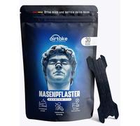 Airtake - 30 Premium Nose Plasters - New Special Technology & Extra Strong Adhesive - Nasal Strips / Nose Separator Free Breathing & Better Sleep Anti Snoring Nose Strips (Black Pack of 30)