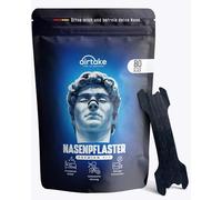 Airtake - 80 Premium Nose Plasters - New Special Technology & Extra Strong Adhesive - Nasal Strips / Nose Separators Free Breathing & Better Sleep Anti Snoring Nose Strips (Black 80 Pieces)