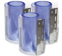 AirTech-UK 1.5M SS rail 9 Strips X 2M Length Chiller Strip Door Curtain for Coldroom and Chiller