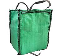 Airtech-Uk 1 X Green Garden Waste Bags 120 Litres (45 X 45 X 56) Cm Industrial Woven Polypropylene Material Lawn And Garden