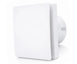 AirTech-UK 100mm Bathroom Extractor Fan with Timer, 4 Inch Quiet Extractor Fan, 80m³/h, 33dB Bathroom Ventilation Fan for Toilet & Shower, Wall or Ceiling, Back Draught Shutter