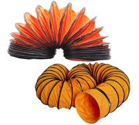 AirTech-UK 16 inch PVC Ducting Flexible for Portable Fan Air Transfer Heavy Duty, Fire Retardant, Strong 5 Meters Long