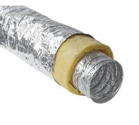 AirTech-UK 5-inch Insulated Flexible Ventilation Duct Hose - 125mm - 5m - Exhaust Hose for Heating, Cooling, and Air Conditioning (5 Meter)