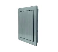AirTech-UK Access Panel - 150 x 200mm (6" x 8") Plastic Inspection Door - Durable ABS Construction - Chemical and Thermal Resistant - Sateen Silver Color