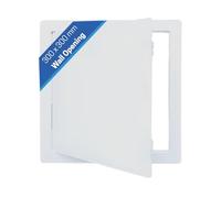 AirTech-UK Access Panel White Plastic Inspection Detachable Door Access Hatch Conceal Wiring Clean Space Easy Access 12 x 12 inches (300 x 300mm)