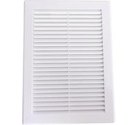 AirTech-UK Air Vent Grille White Plastic Wall Ducting Ventilation Cover 4" 6" 8" 10" 12" 14 (200X200mm)