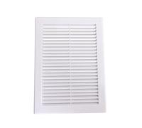 AirTech-UK Air Vent Grille White Plastic Wall Ducting Ventilation Cover 4" 6" 8" 10" 12" 14 (200x200mm)