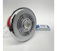 AirTech-UK Airvent LED 5W Light with 4" Chrome and White Grille and Transformer