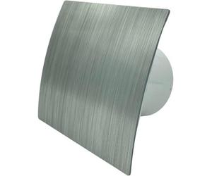 Airtech-Uk Bathroom Extractor Fan 100 mm / 4" Brushed Chrome Finish Decorative Front Panel With Standard Fan