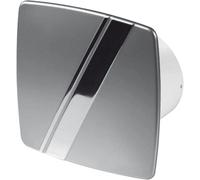 Airtech-Uk Bathroom Extractor Fan 100 mm / 4" Linea Silvery-Satin Finish Front Panel With Humidity Sensor