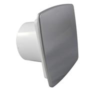 AirTech-UK Bathroom Extractor Fan 100 mm / 4" Silver Neo Front Panel with Humidity Sensor