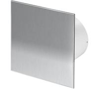 Airtech-Uk Bathroom Extractor Fan 100 mm / 4" Smooth Stainless Steel Front Panel With Timer Sensor