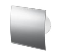 AirTech-UK Bathroom Extractor Fan 100 mm / 4" Stainless Steel Panel Front Panel with standard, timer sensor, humidity or pull switch Fan (STANDARD)