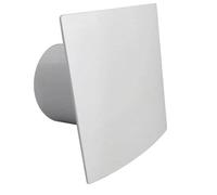 AirTech-UK Bathroom Extractor Fan 100mm / 4" White Front Panel Modern Ventilation Shower with Pull Cord