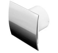 AirTech-UK Bathroom Extractor Fan Escudo Style Inox Front with Timer and Humidistat