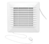 AirTech-UK Bathroom Extractor Fan with Pull Cord 100mm - Quiet Ventilation for Bathrooms & Kitchens - Wall Mounted Design