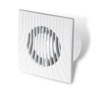 AirTech-UK Bathroom Extractor Fan with Timer 100mm/4 Shower Ventilator Bathroom Ventilation Wall/Ceiling Extractor Fan- White