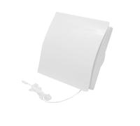 AirTech-UK Bathroom Extractor Fan with White Front Panel - 100mm, 4 Inch Powerful Quiet Extractor Fan with Pull Cord, 120m³/h, 37dB Bathroom Ventilation Fan for Toilet & Shower, Wall or Ceiling