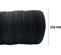 Airtech-Uk Combi Ducting 250mm Dia 10" Black Flexible Ducting Combi Duct Aluminium (10 Meter)