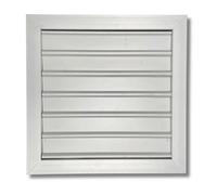 Airtech-Uk Gravity Grille 300mm X 300mm Premium Anodized Aluminium Louvre Grill For Walls And Crawl Spaces