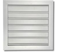 AirTech-UK Gravity Grille 500mm x 500mm Premium Anodized Aluminium Gravity Shutter Louvre Grill for Walls and Crawl Space Ventilation