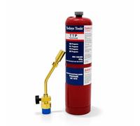 AirTech-UK Hand Torch JH-801 with Propane Gas Cylinder CGA600 Blow Torch Kit for Plumbing, Soldering, Brazing & DIY Use (1-5 Pack Options) (Torch + 1 Propane Cylinder)