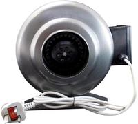 Airtech-Uk Inline Duct Centrifugal Extractor Ventilation Fan Steel Body 150mm