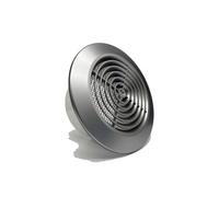 Airtech-Uk Internal Ventilation Round Satin Silver Grille 100mm / Dia 4" - Easy Disassembly, Insect Screen, Nylon Mesh