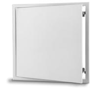 AirTech-UK Metal Access Panel Various Push Lock Inspection Panel Door Push Open Secure Push Lock Hinge Wall or Ceiling Mounted Easy to Fit Cover Plumbing Electrical Wiring (450 X 450 mm)